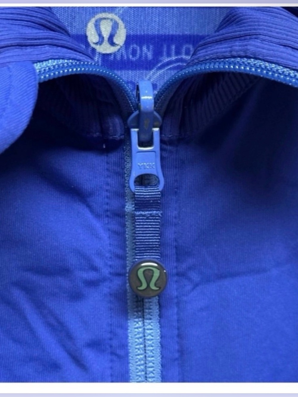 Lululemon Define Jacket Blue Manifesto Print Luon Full Zip Size 4 - Picture 9 of 10